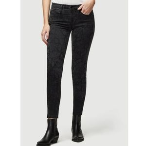 Frame Denim Le Skinny Jeans De Jeanne Tonal Python Size 23